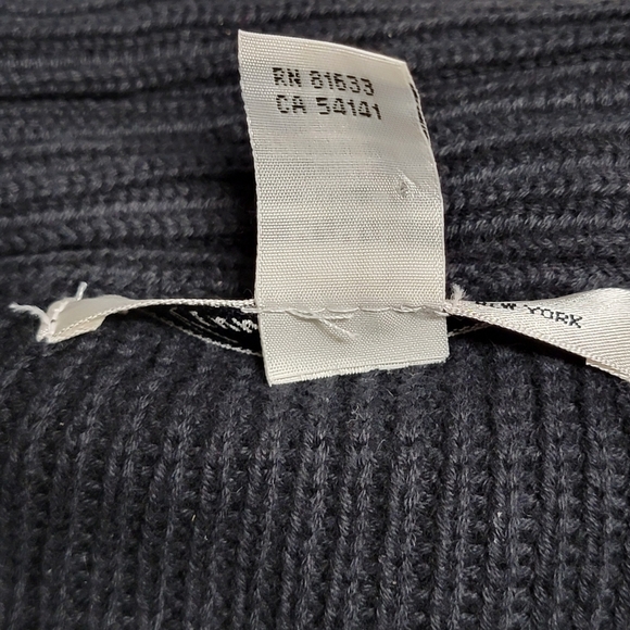 Kenneth Cole New York Black Men's Full Zip Knit Sweater Jacket M Medium - Picture 15 of 16